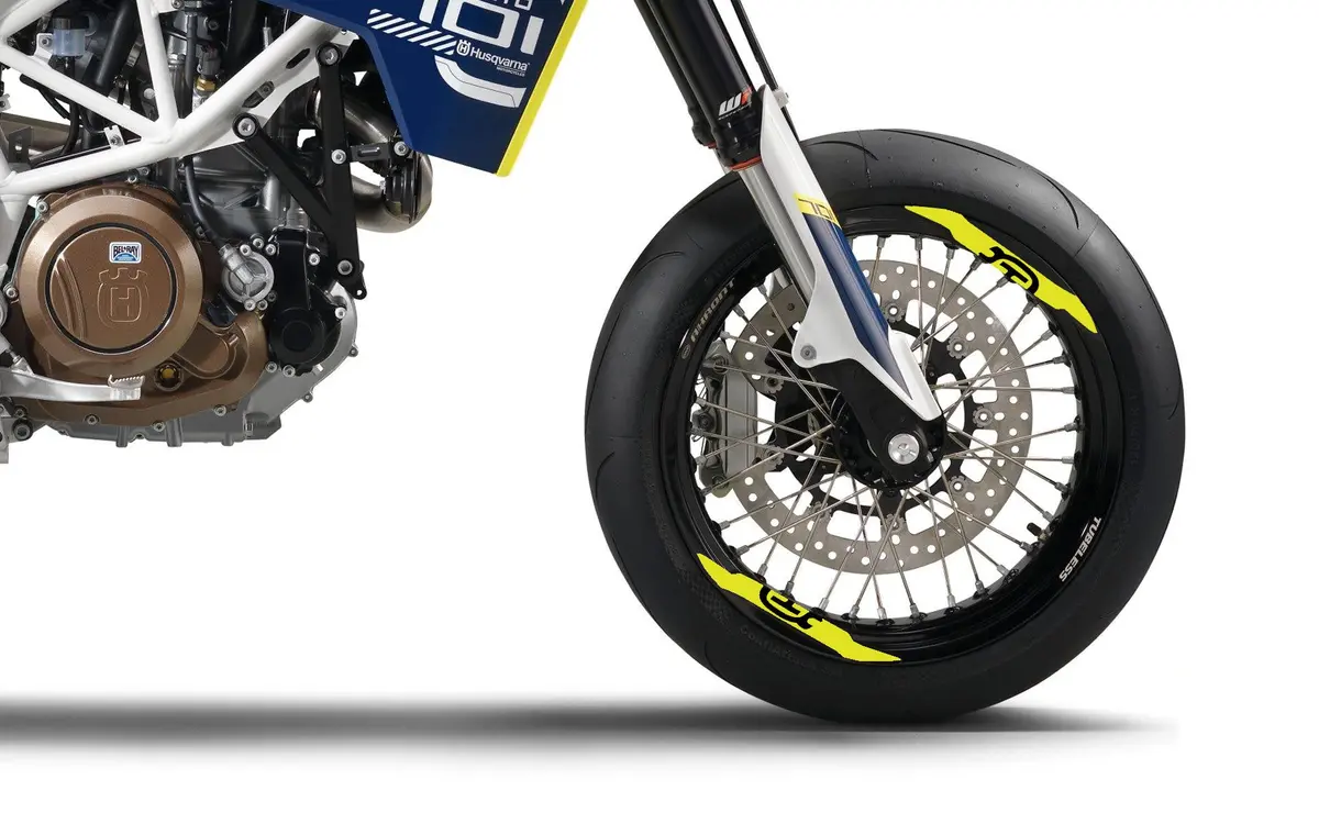 Rim Decal - "Husqvarna Icon" (Yellow) 1