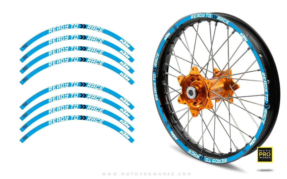 Rim Stripes - Ktm "Ready To Race" (Blue) 1