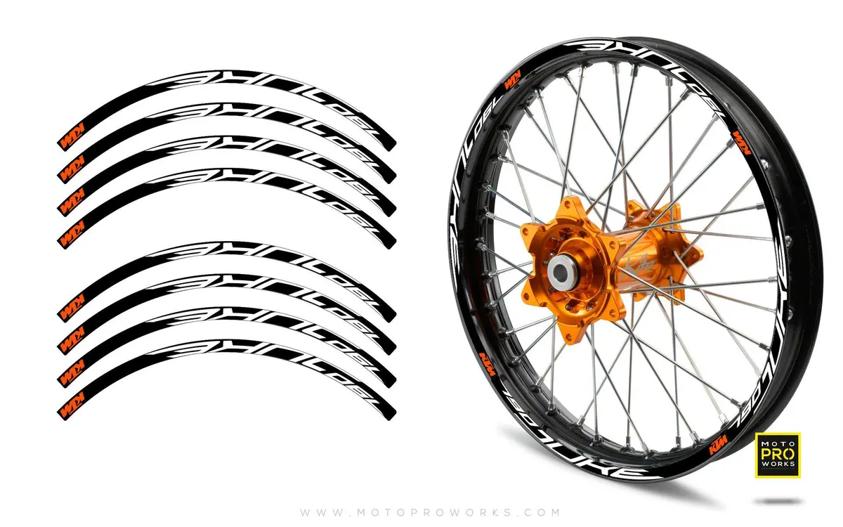Rim Stripes - "790/890 Duke" Ktm (Black/Orange) 1