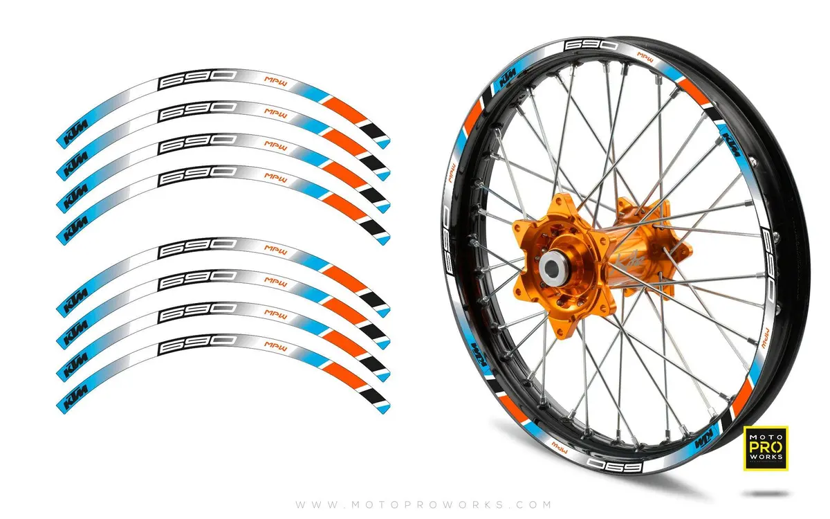 Rim Stripes - "Power" Ktm (Blue) 1