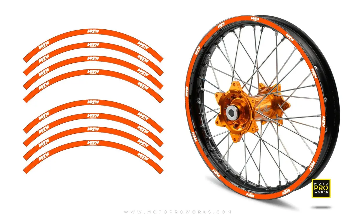 Rim Stripes - "Solid" Ktm (Orange) 1
