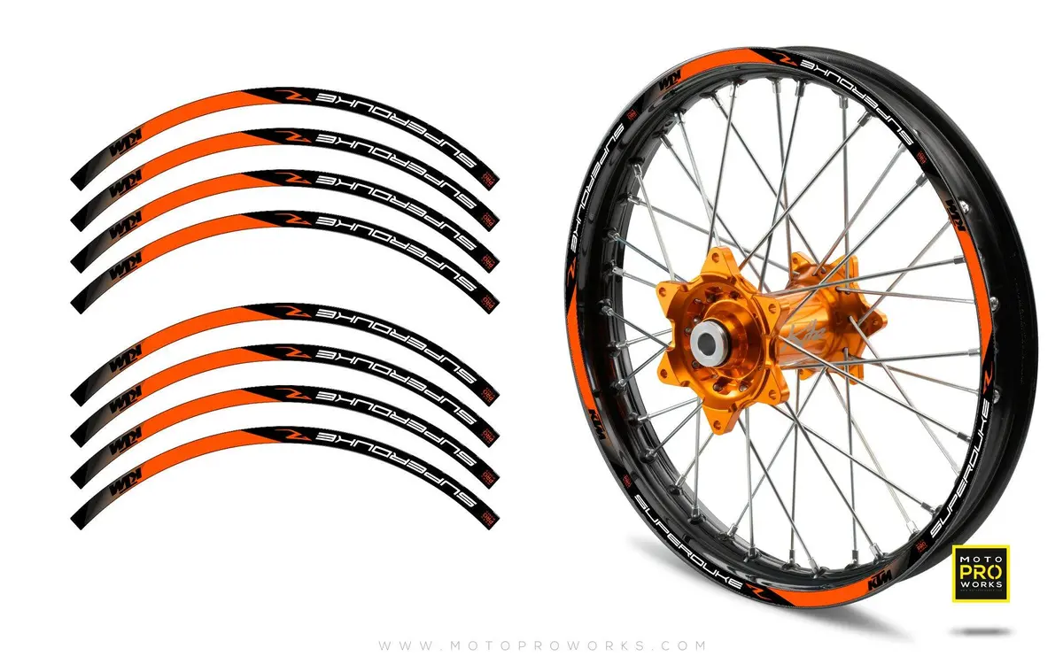 Rim Stripes - "Super Duke-R" Ktm (Orange) 1