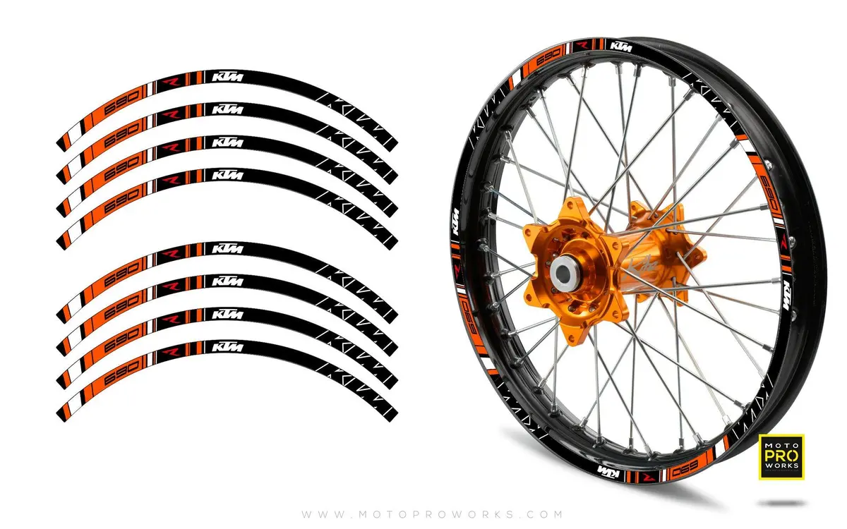 Rim Stripes - "Track" Ktm (Black) 1