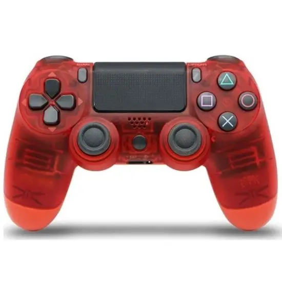 Comando Sony Dualshock Vermelho Transparente Ps4 - Novo 2