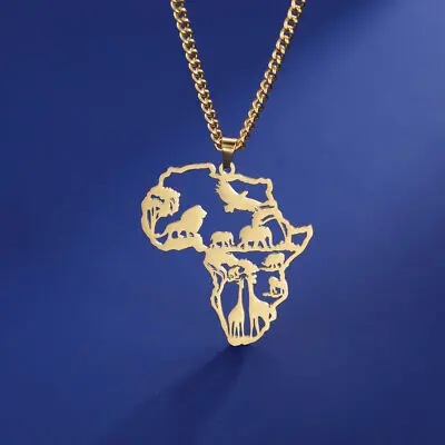 Fio Medalhão África Animal - Novo 1