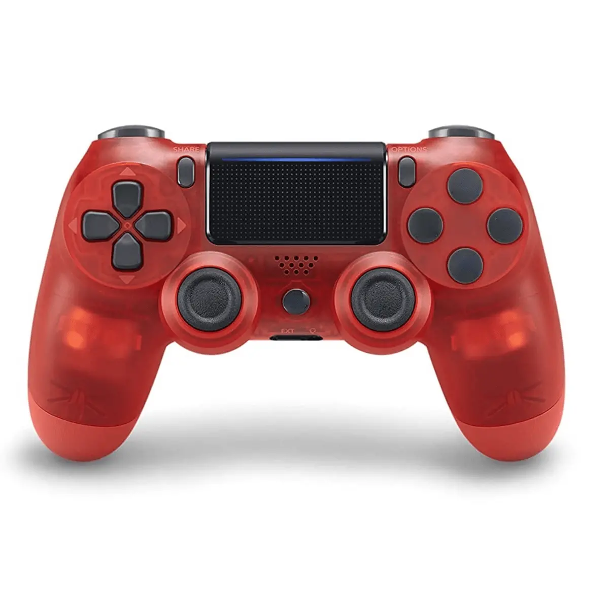 Comando Sony Dualshock Vermelho Transparente  Ps4 - Novo 1