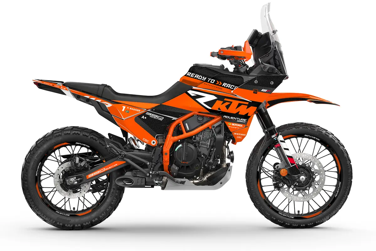 Ktm 390 Adventure R / X Graphics - "Rr-Tech" (Orange) 1