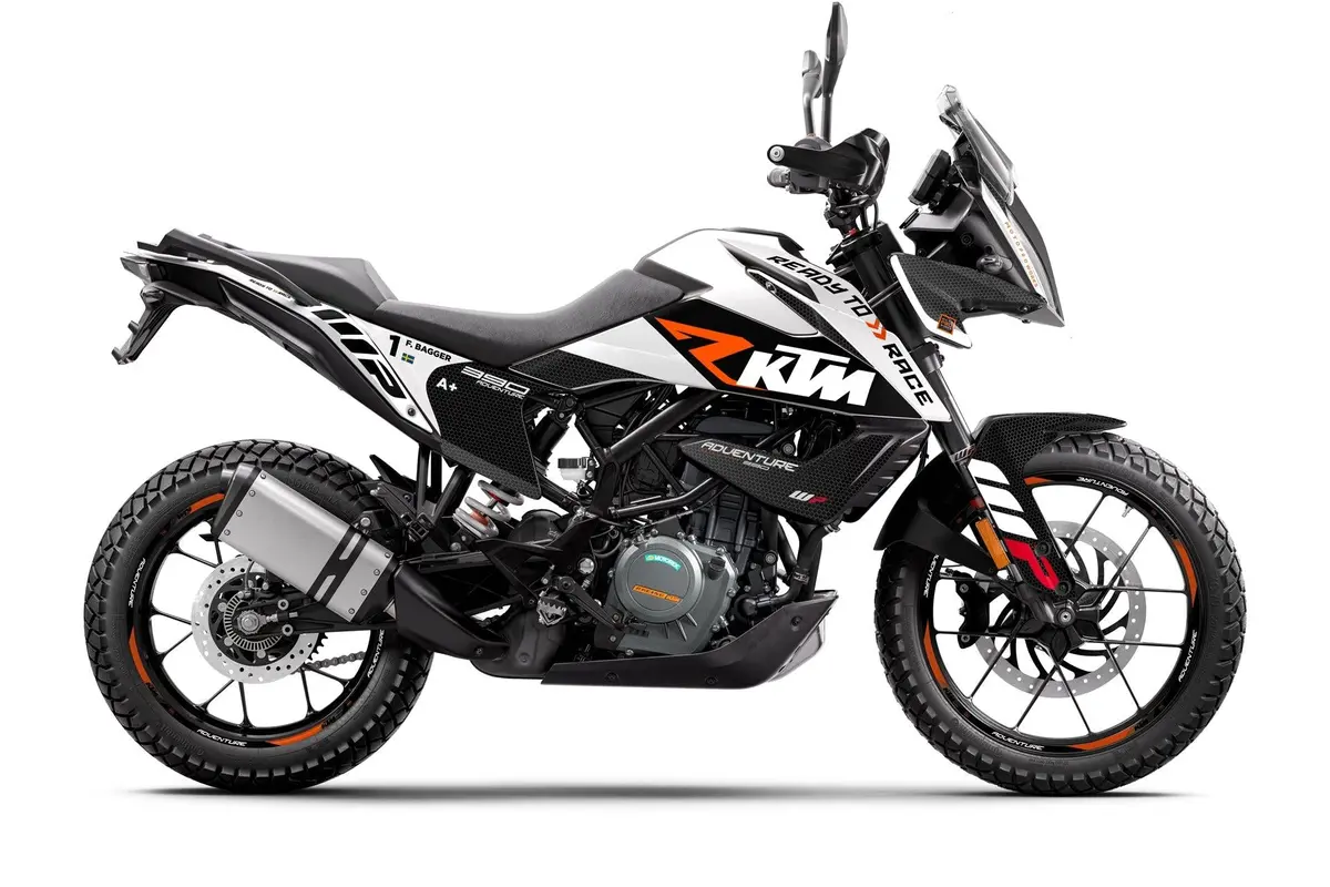 Ktm 390 Adventure Graphics - "Rr-Tech" (White) 1