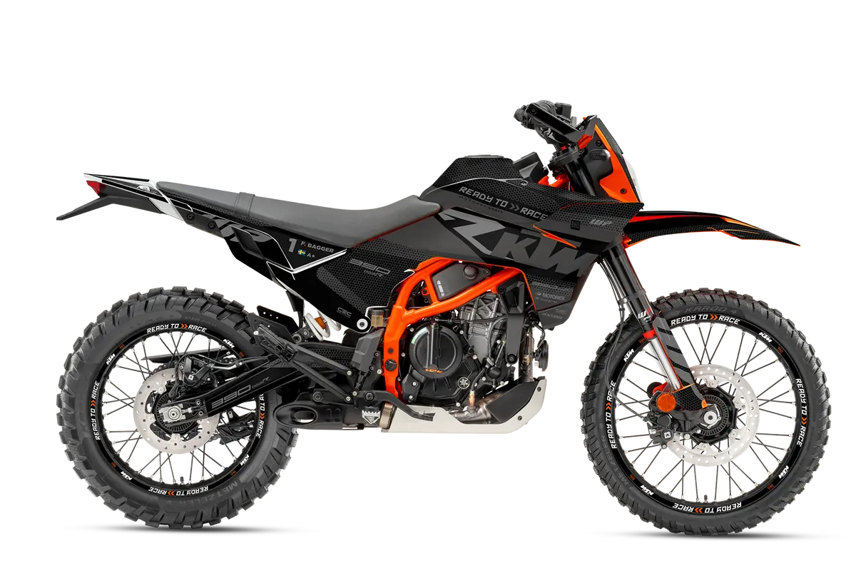 Ktm 390 Enduro R Graphics - "Rr-Tech" (Black) 1