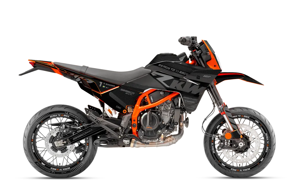 Ktm 390 Smc-R Graphics - "Rr-Tech" (Black) 1