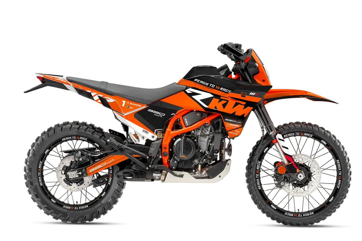 Ktm 390 Enduro R Graphics - "Rr-Tech" (Orange) 1