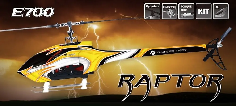 Raptor E700 V2 Flybarless Elektro Kit 4761-K30 1