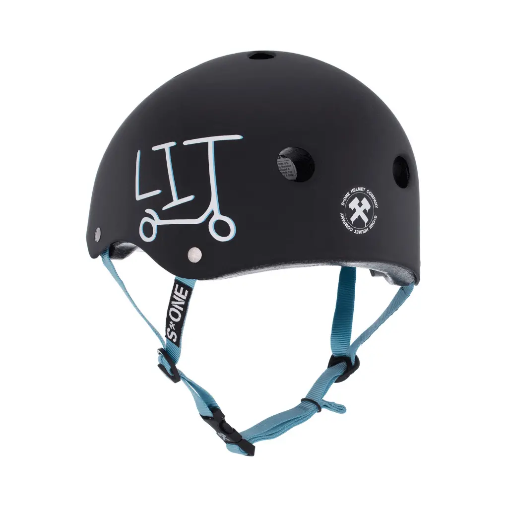 S1 Black Matte Lit Undialed Helmet 2