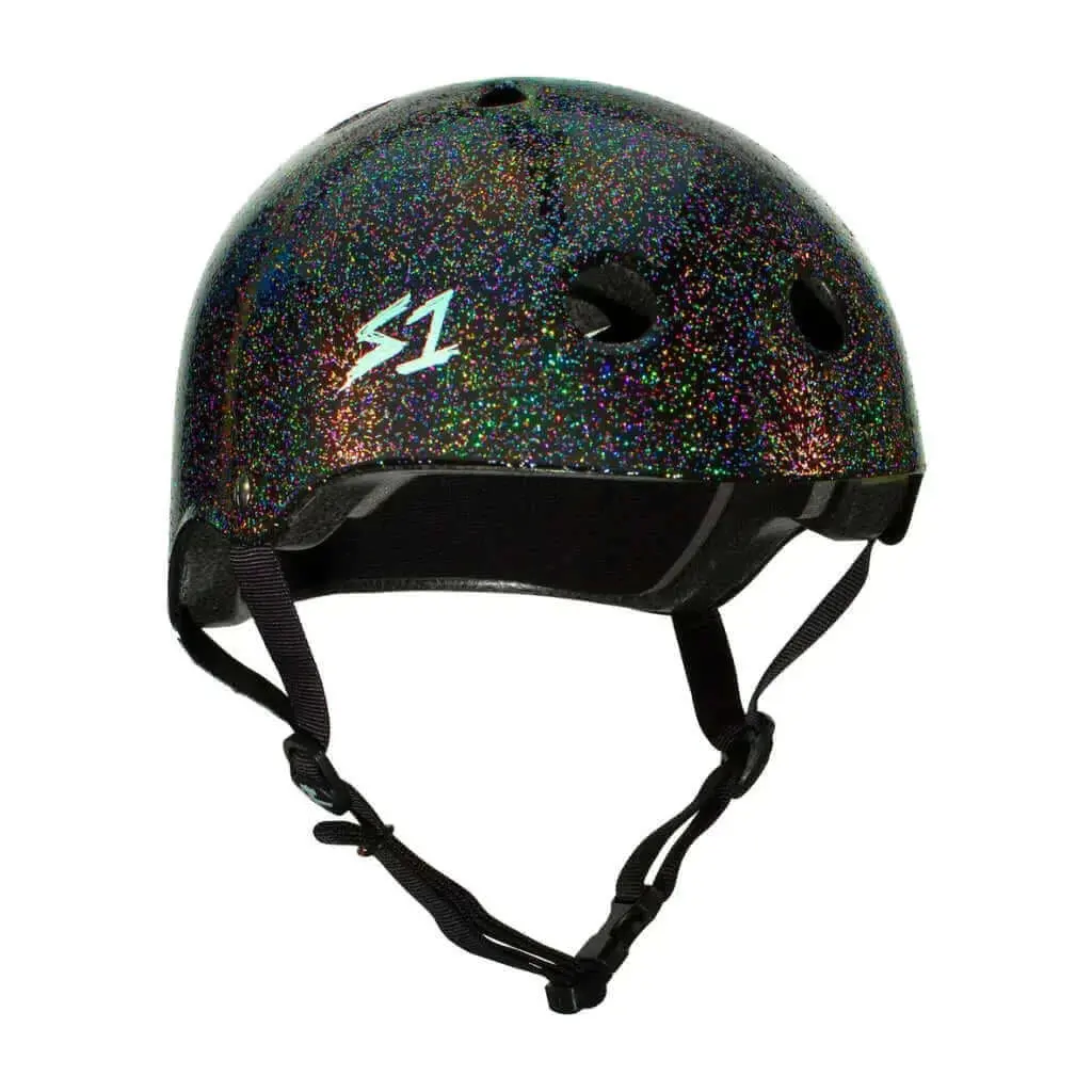 S1 Lifer Black Gloss Glitter Helmet 1