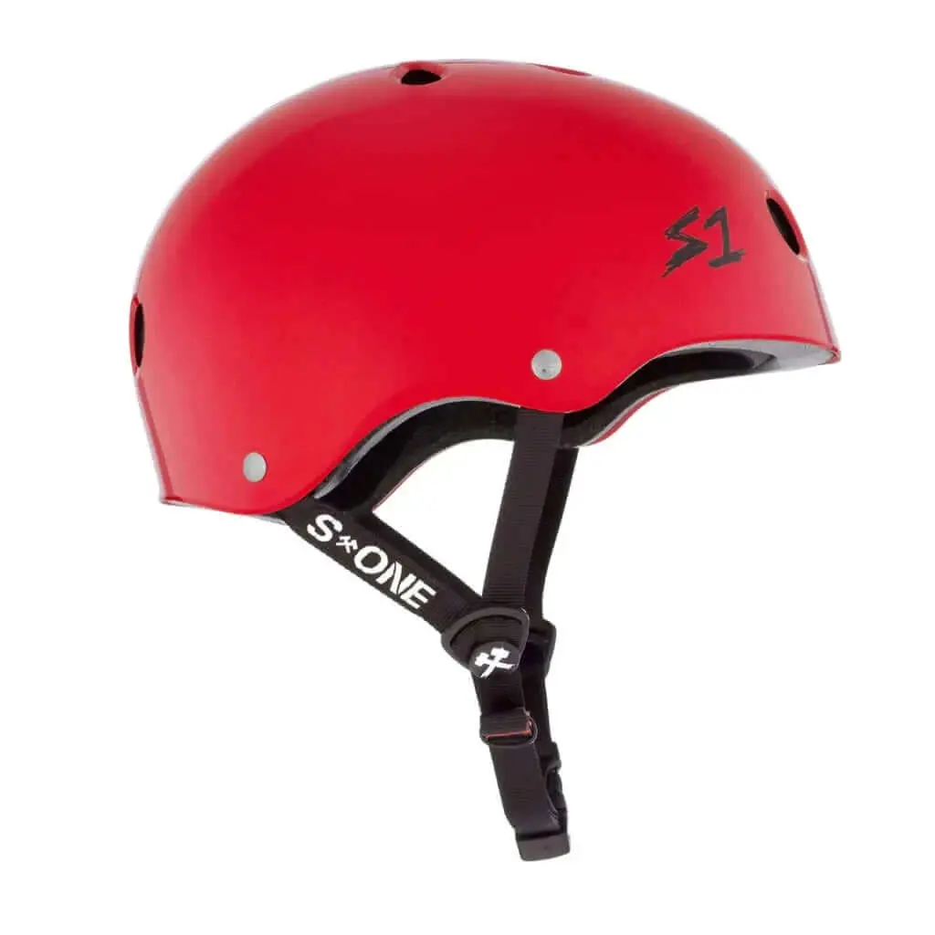 S1 Lifer Bright Gloss Red Helmet 2
