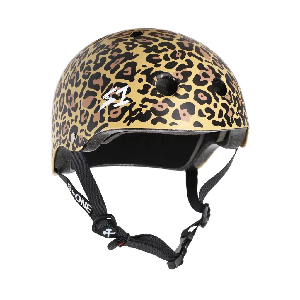 S1 Lifer Tan Leopard Print Helmet 1