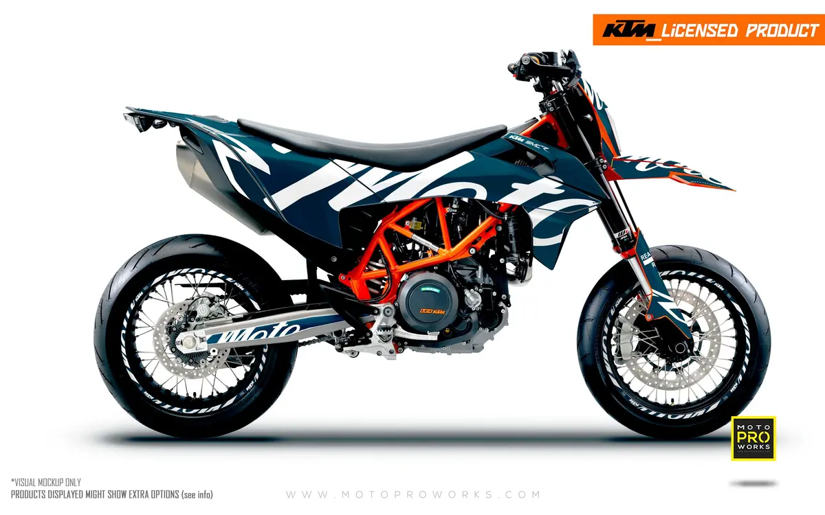 Ktm Graphics - 690 Smc-R "Script" (Blue) 1