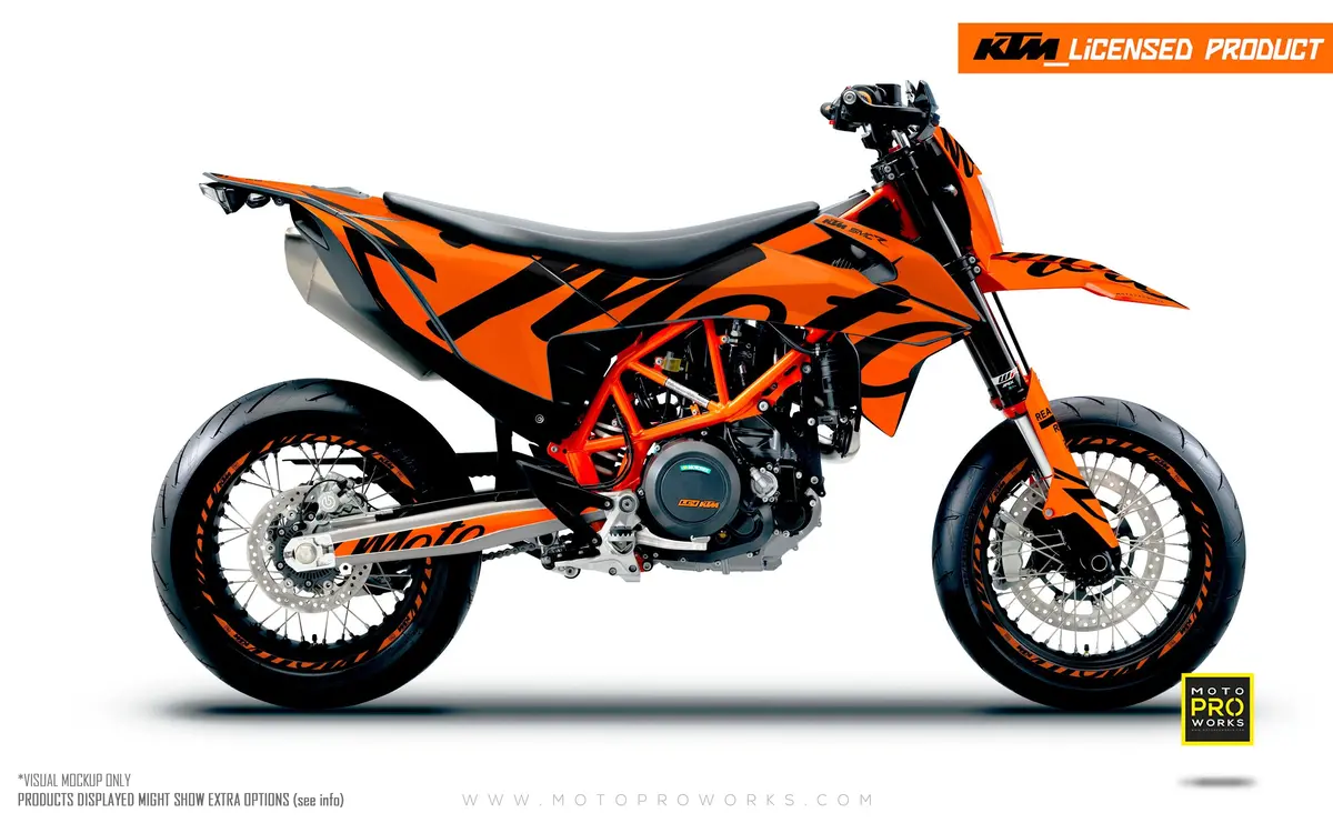 Ktm Graphics - 690 Smc-R "Script" (Orange) 1