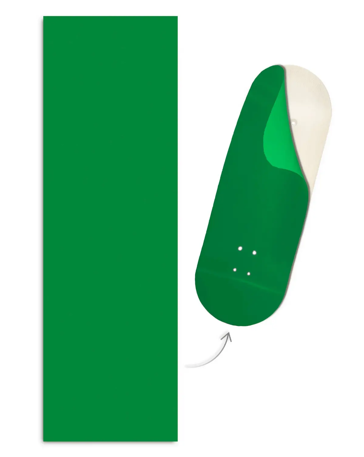 "Lucky Green Colorway" Colorblock Fingerboard Deck Wrap - 35Mm X 110Mm 1