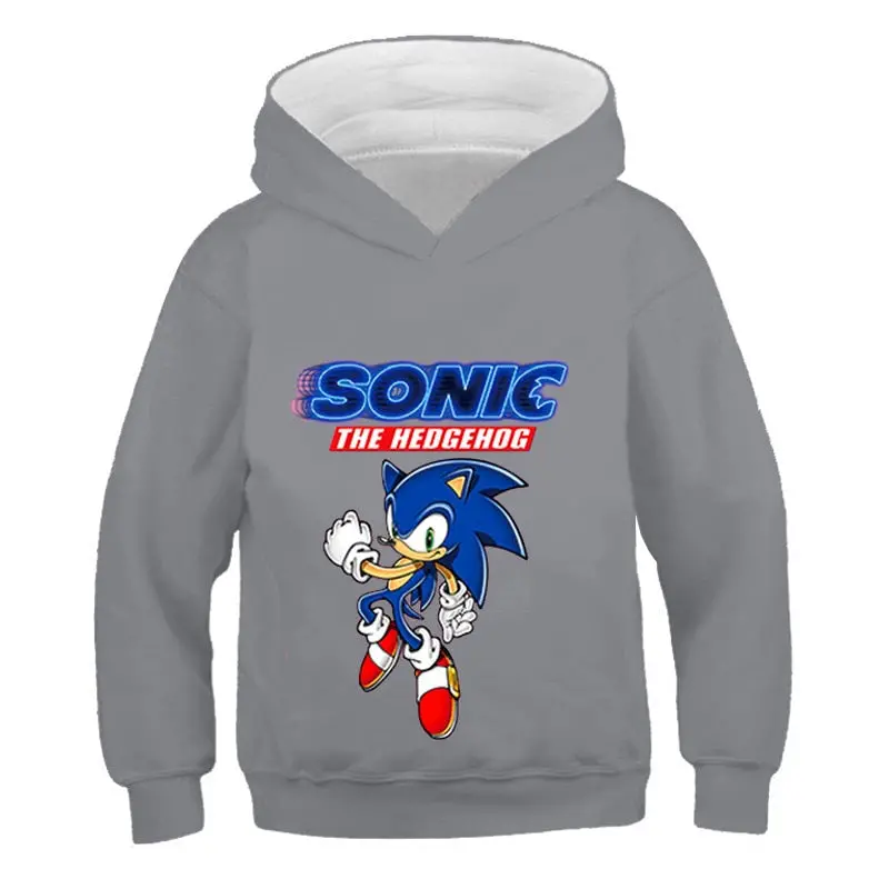 Casaco Sonic Cinza- Tamanho Crianças 6-11 Anos 1