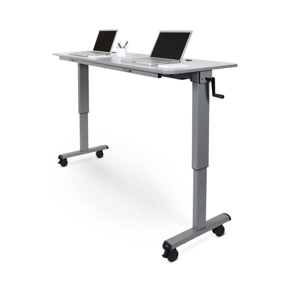 Adjustable Flip & Store Table W/ Crank Handle (59"W X 23.6"D) 1