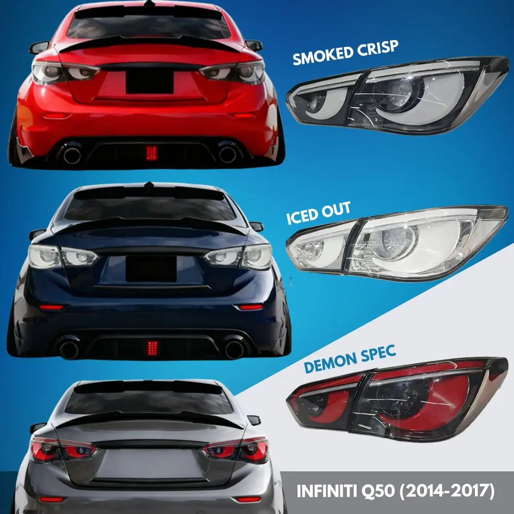 Hawkeye Animated Tail Lights For Infiniti Q50 (2014-2017) 1