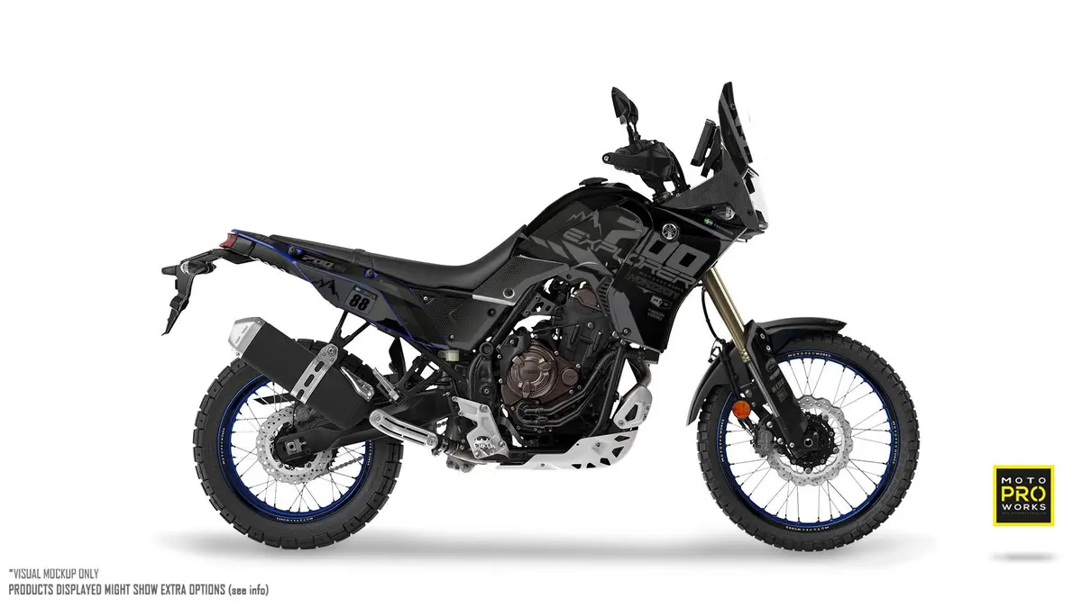 Yamaha Tenere 700 Graphics - "Thrust" (Black) 1