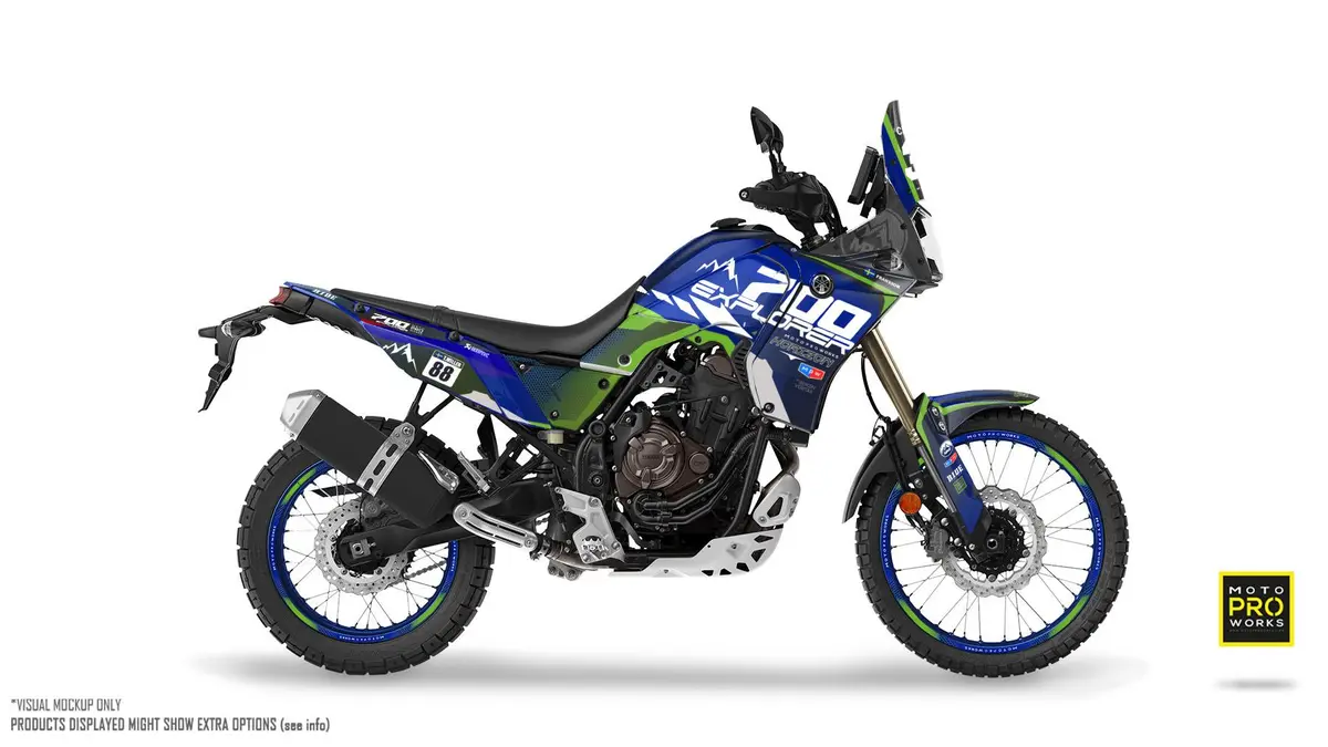 Yamaha Tenere 700 Graphics - "Thrust" (Blue) 1