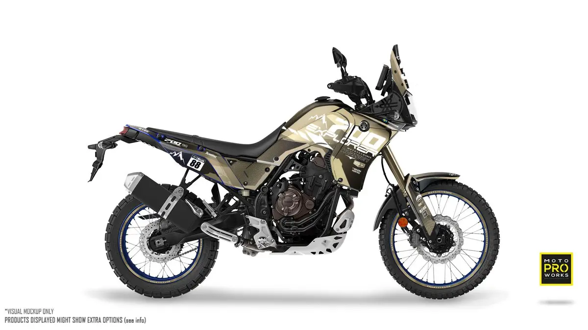 Yamaha Tenere 700 Graphics - "Thrust" (Sand) 1