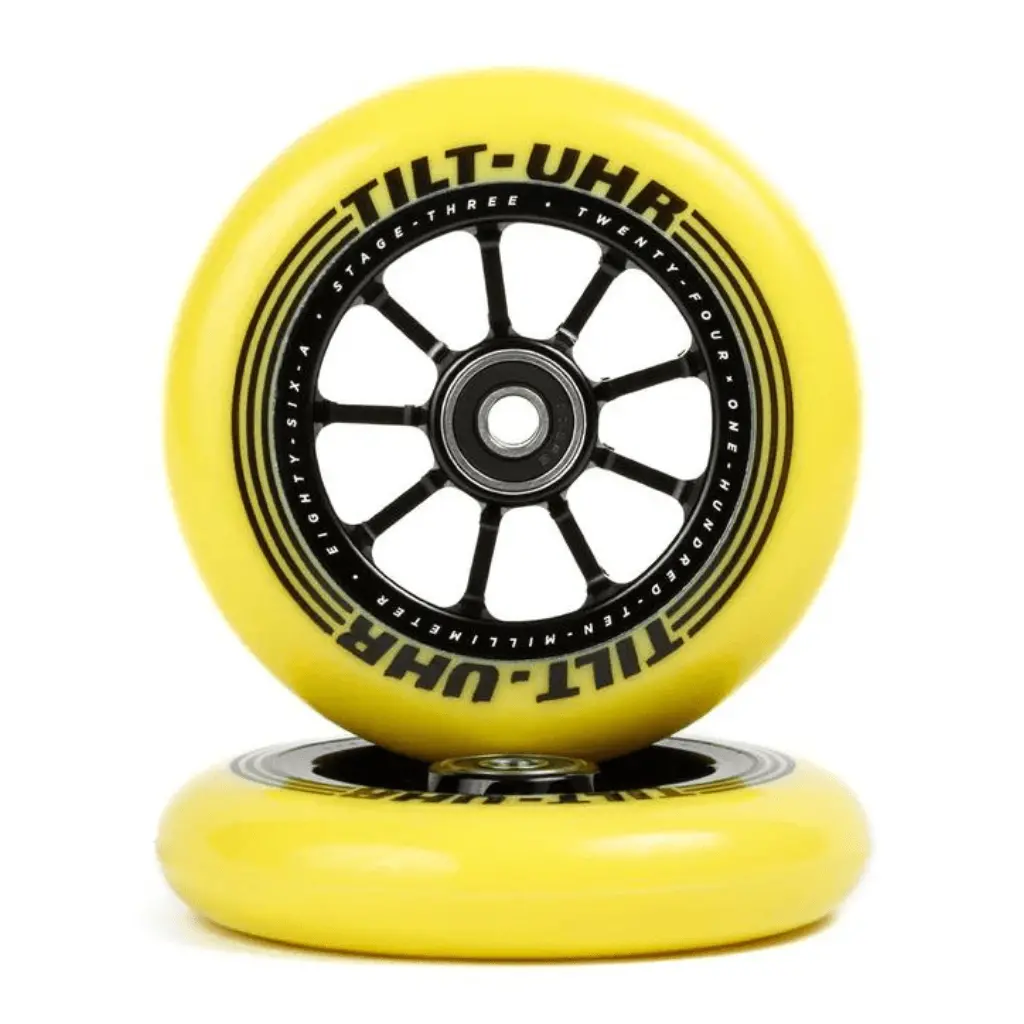 Tilt Uhr Yellow Wheels 1