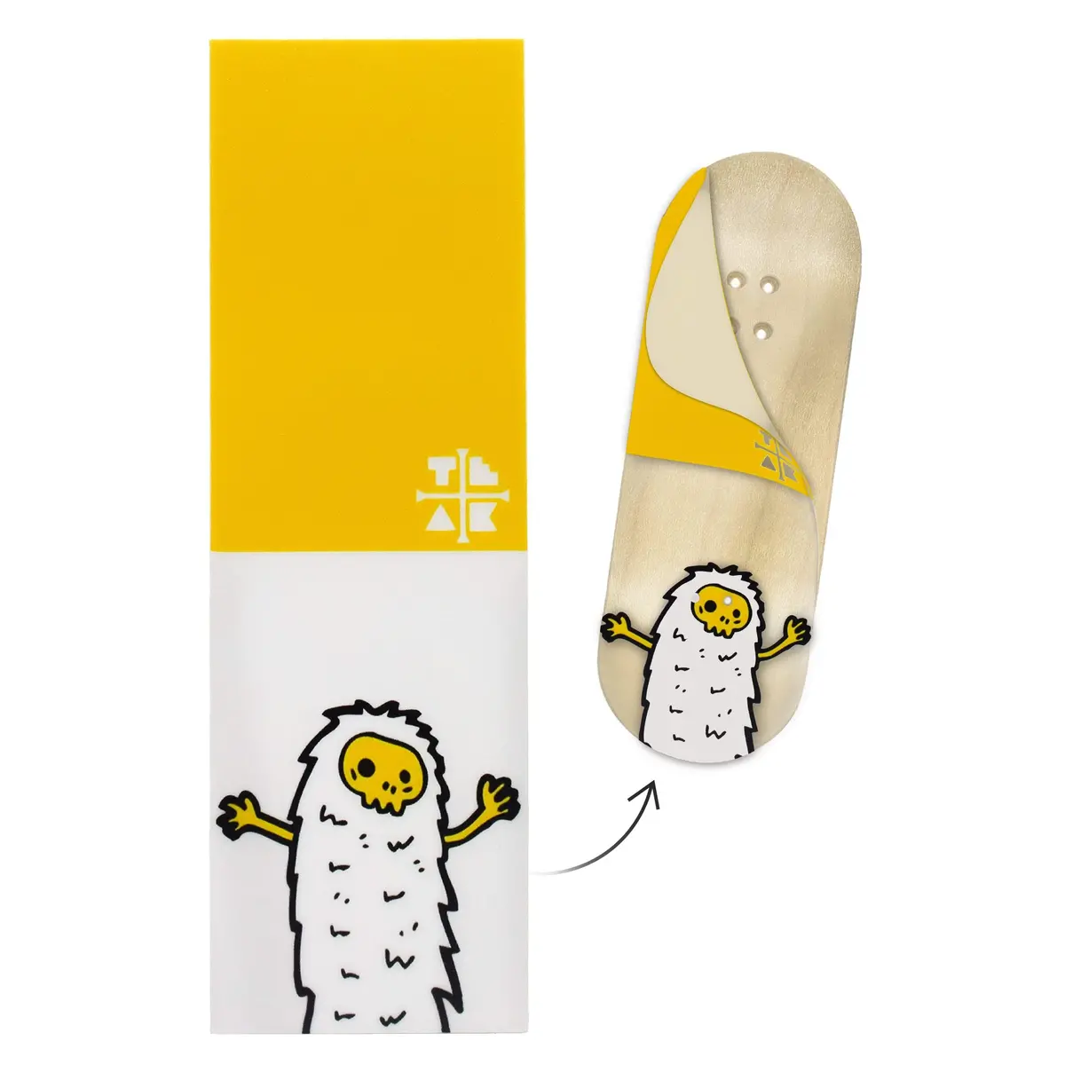 "Yeti" Deck Graphic Wrap (Transparent Background) - 35Mm X 110Mm 1