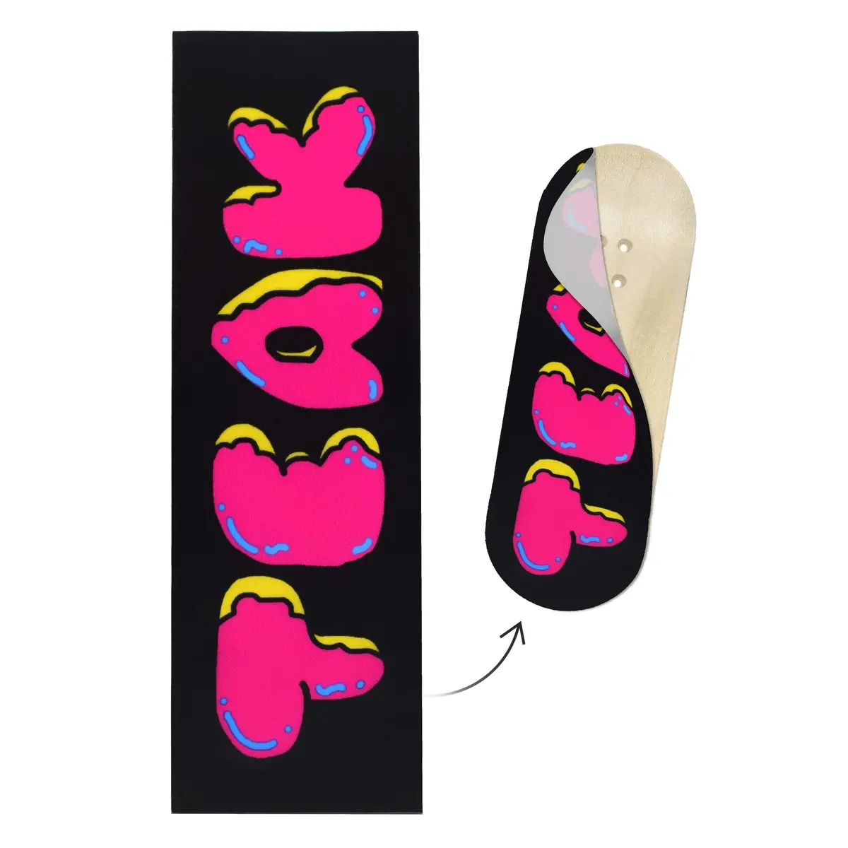 "Donut Teak Logo" Deck Graphic Wrap - 35Mm X 110Mm 1