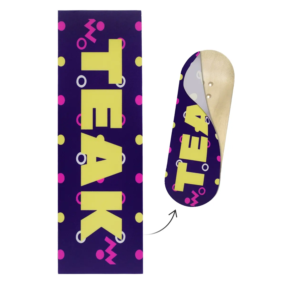 "Confetti Teak Logo" Deck Graphic Wrap - 35Mm X 110Mm 1