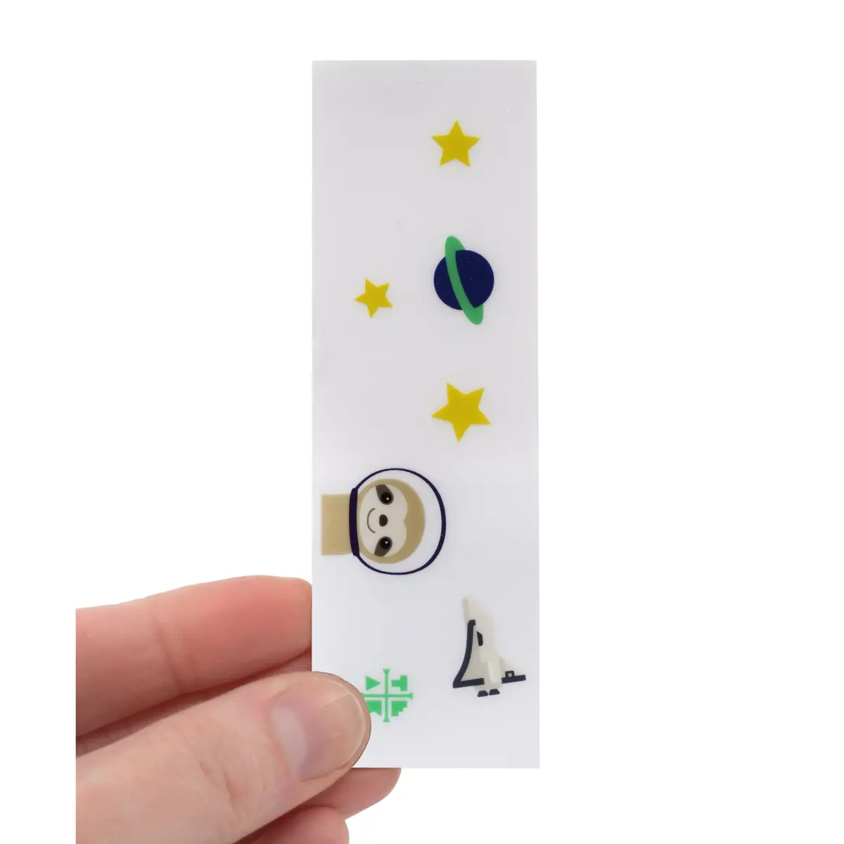 "Sloth In Space" Deck Graphic Wrap (Transparent Background) - 35Mm X 110Mm 2
