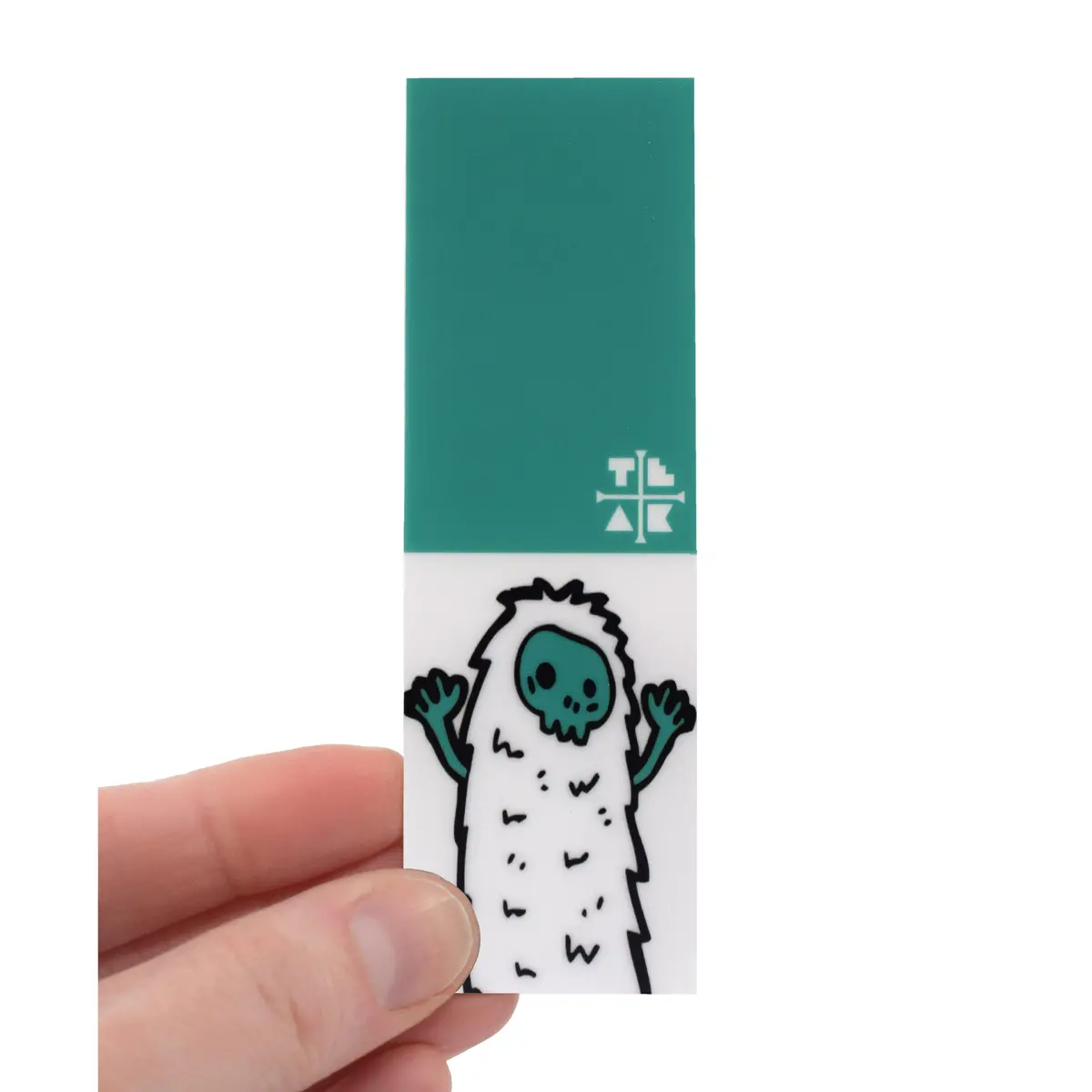 "Teal Yeti" Deck Graphic Wrap (Transparent Background) - 35Mm X 110Mm 2