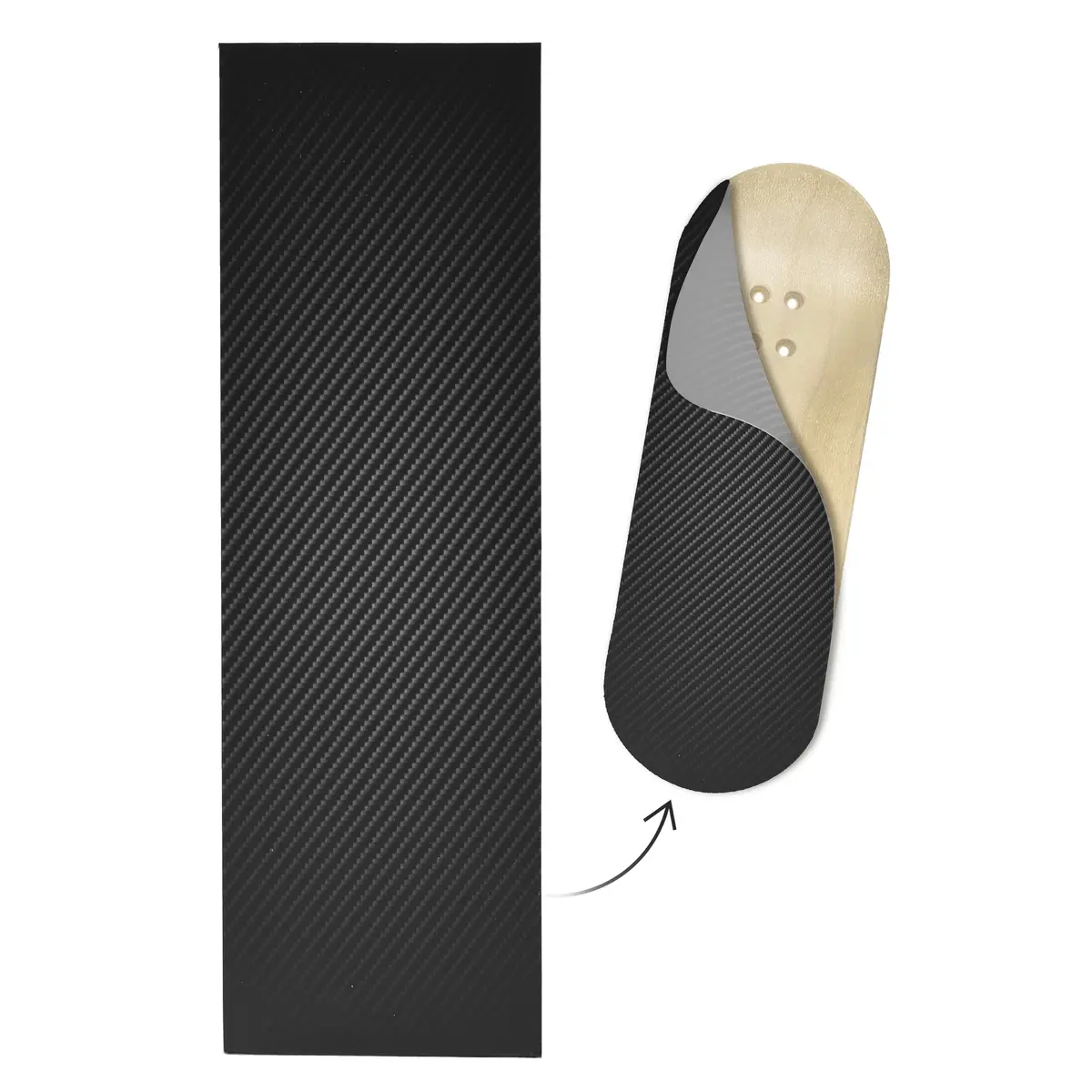 "Carbon Fiber" Deck Graphic Wrap - 35Mm X 110Mm 1