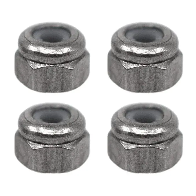 Professional Nylon Insert Fingerboard Lock Nuts (Stainless Steel) 1