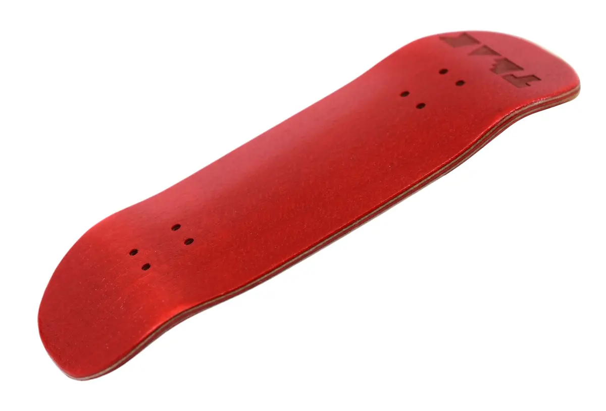 Prolific Wooden 5 Ply Fingerboard Boxy Deck 33.5X96mm - Cherry Red - With Color Matching Mid Ply 1
