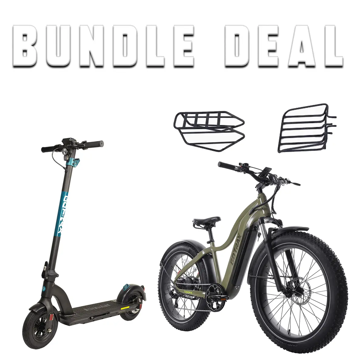 Tundra Ebike & Gmax Ultra Escooter Bundle 1