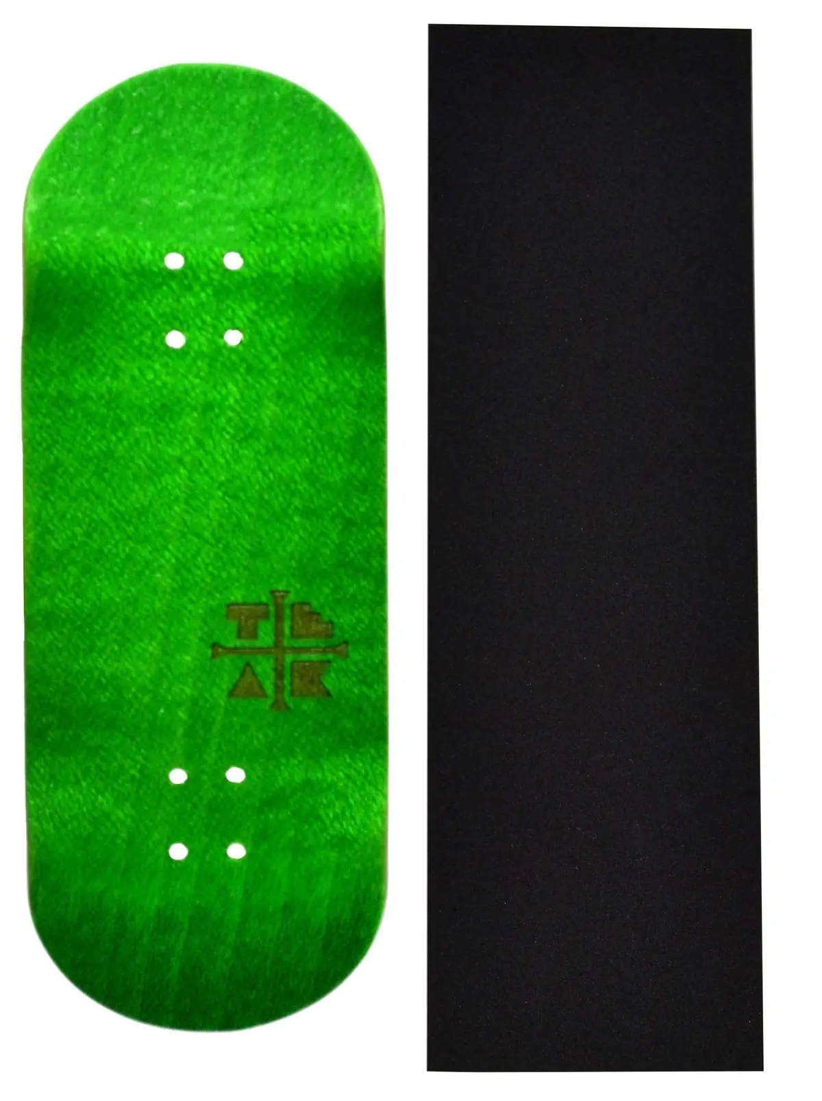 Prolific Wooden Fingerboard Deck, "Ghillie Green" - 34Mm X 97Mm 1