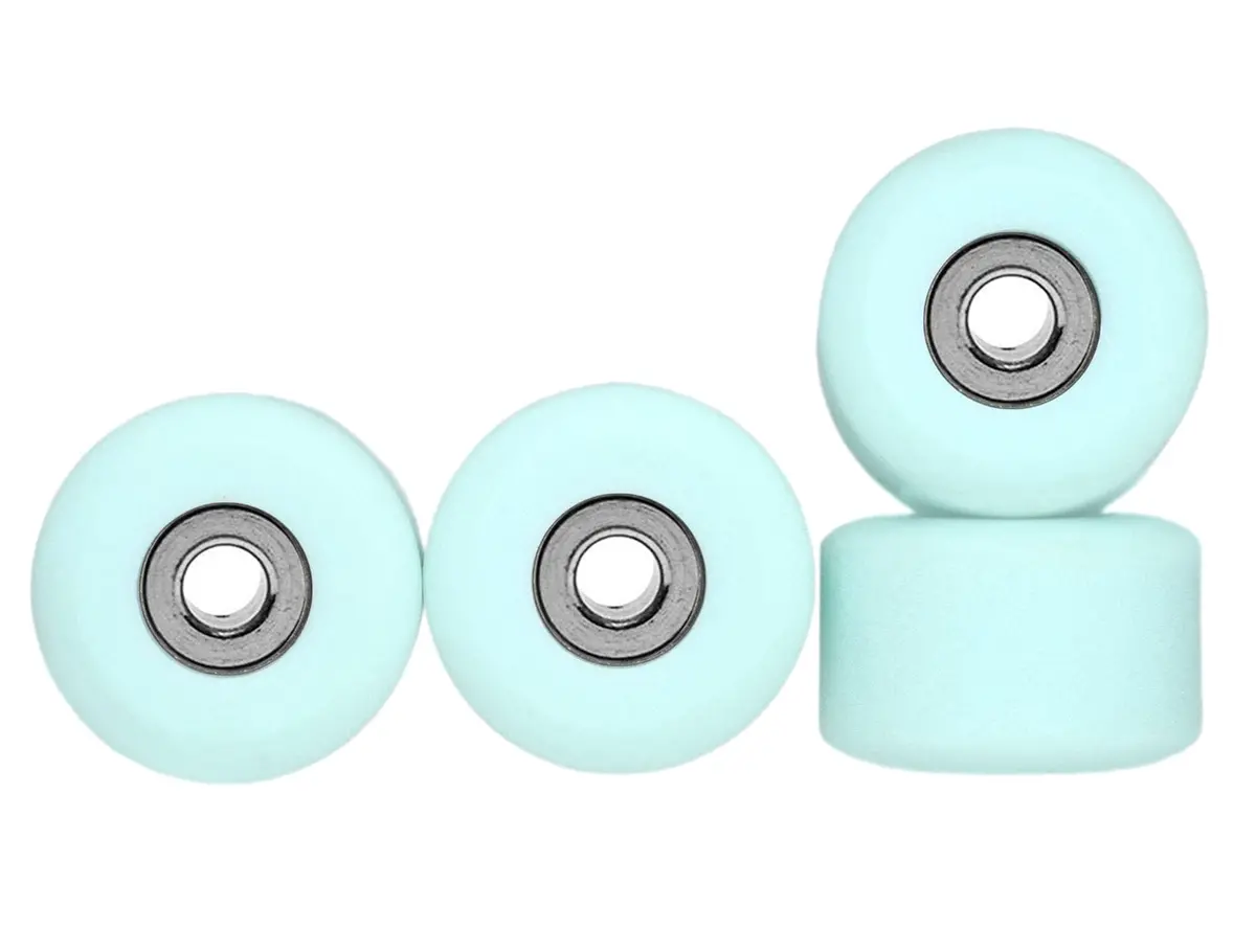 Apex New Street Wheels - 77D Urethane - Ultraspin Bearings - "Blizzard Blue" 1