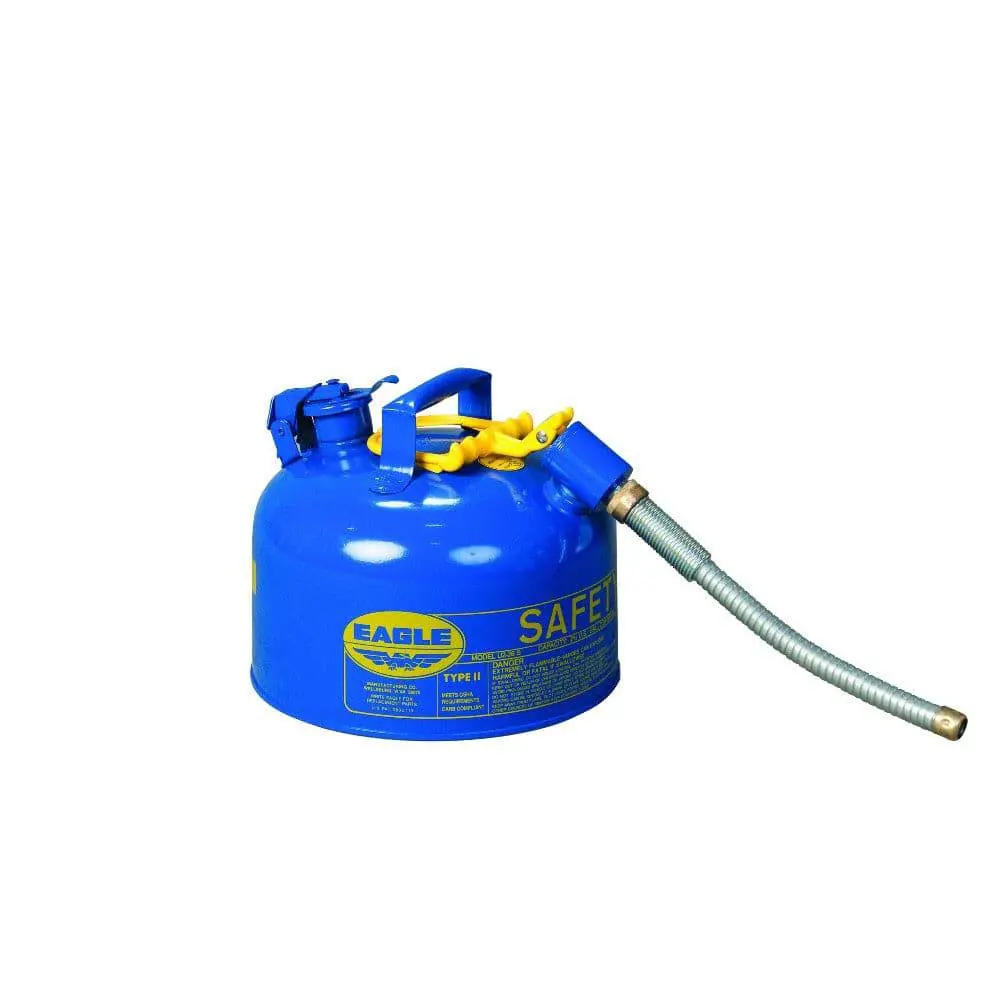 Type Ii Safety Can 2.5 Gal. Blue With 7/8" O.D. Flex Spout 1