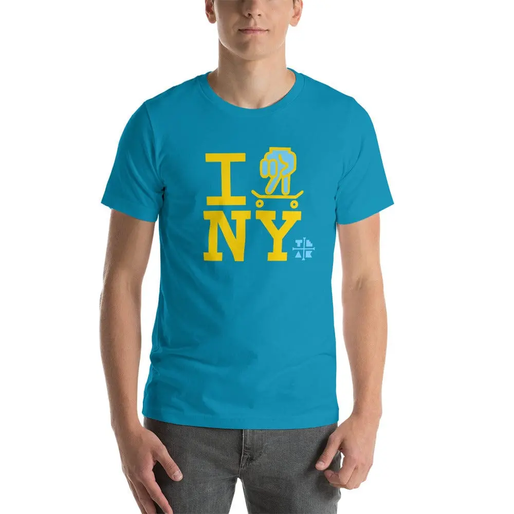 Teak 'I Fingerboard New York' Graphic T-Shirt