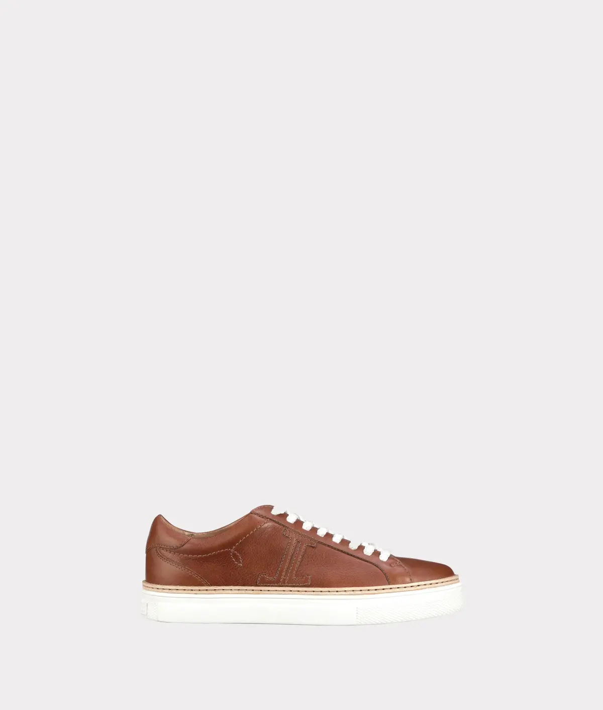 Double L Lace Up Sneaker :: Whiskey 1