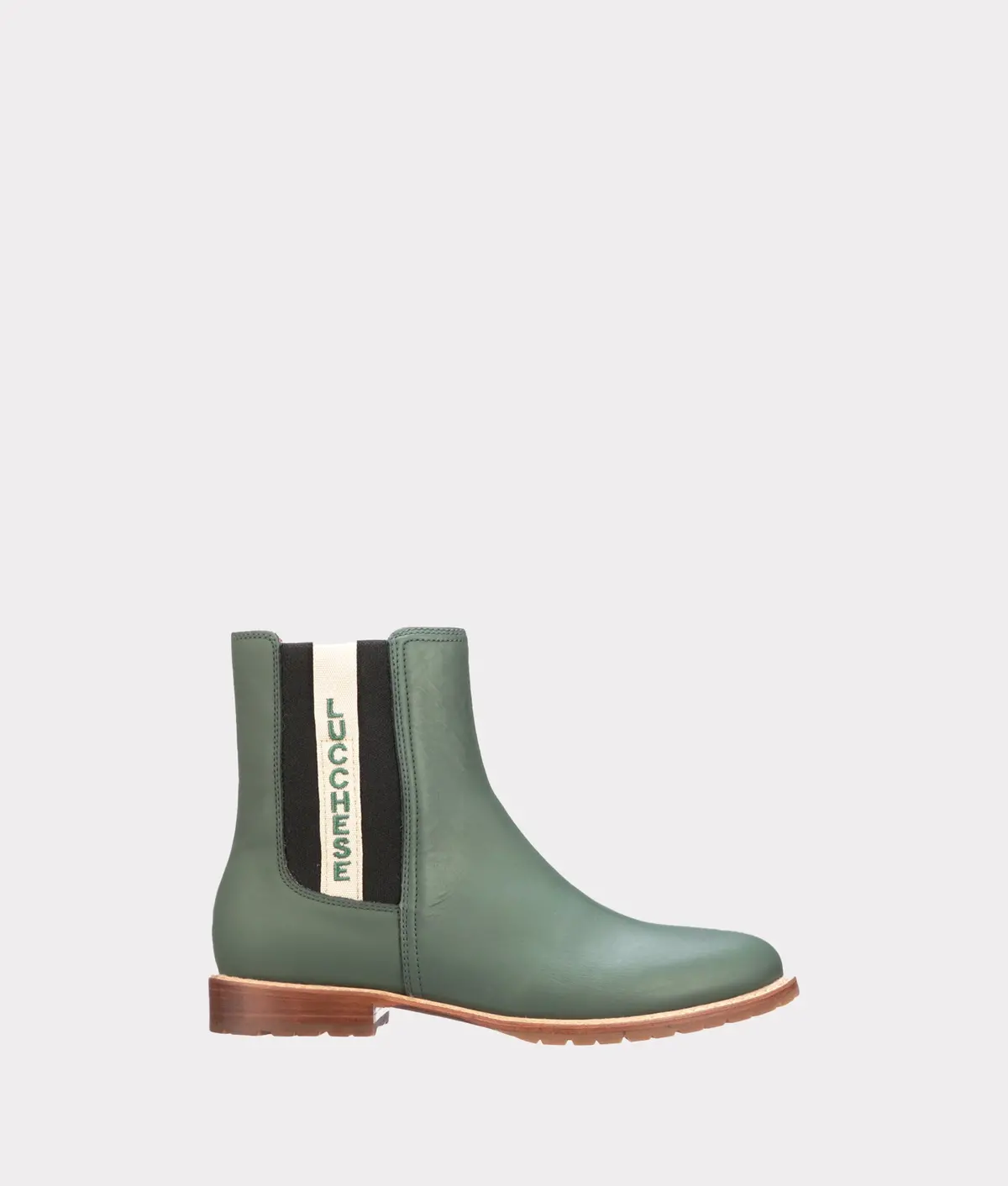 All-Weather Ladies Garden Boot :: Military Green + Black 1