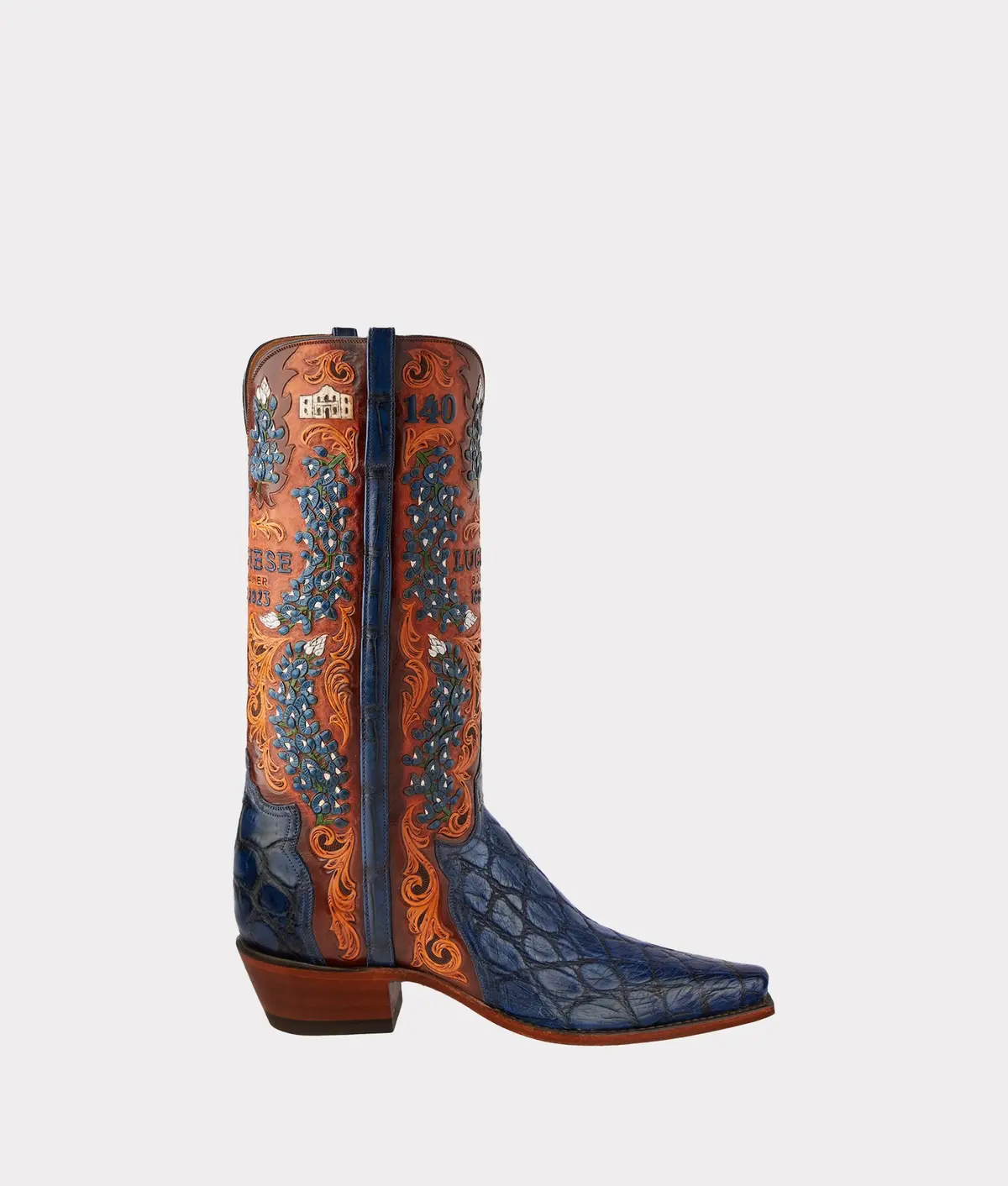 Women's Bluebonnet 140Th Anniversary Boot :: Cavalry Blue 1