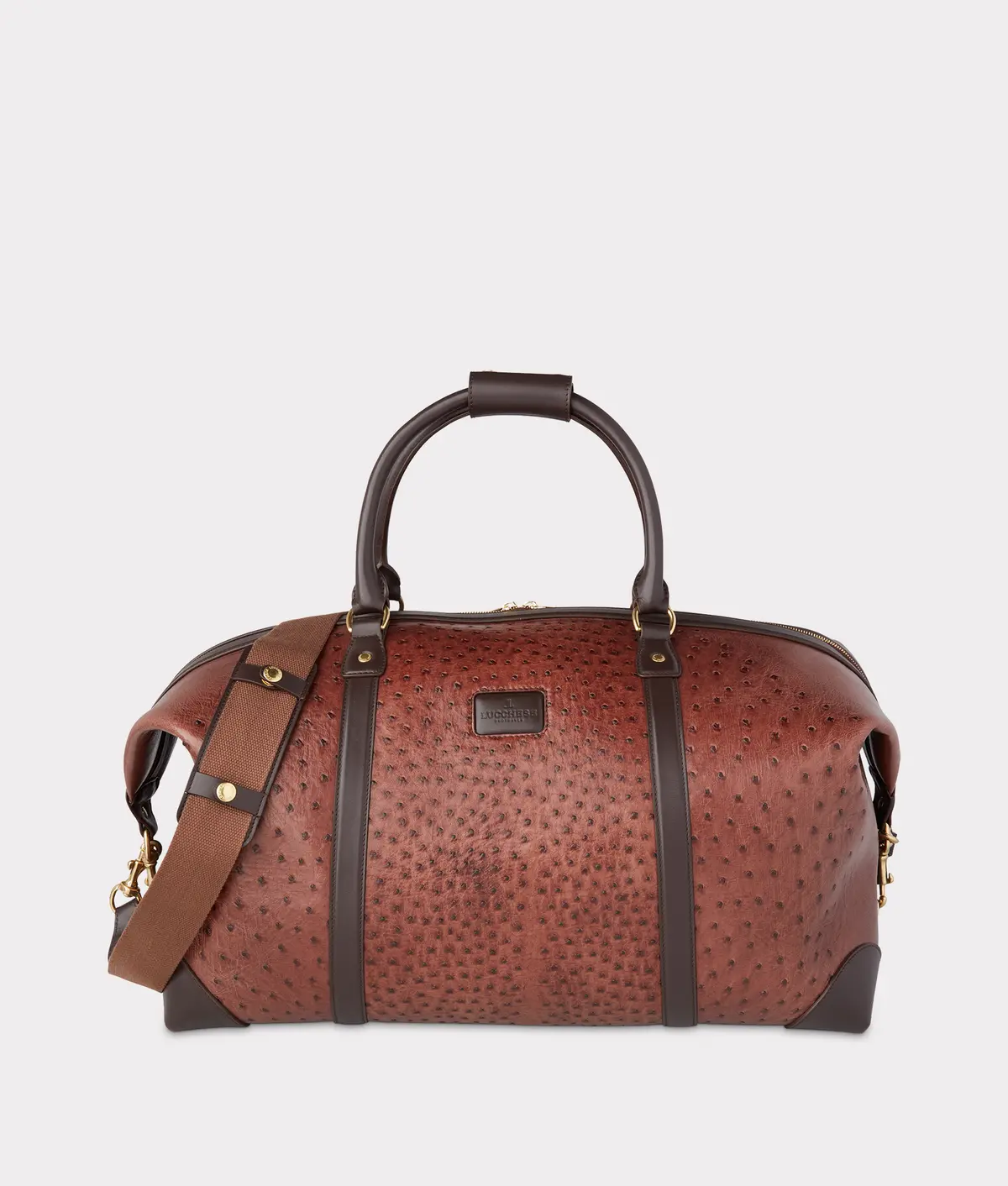 Ostrich Duffle - Large :: Chocolate 1