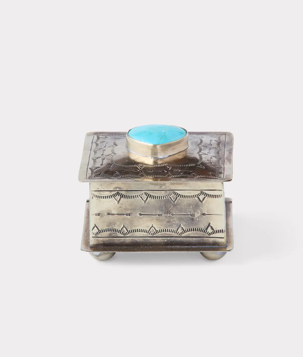 Southwestern Heart Box :: Silver 1
