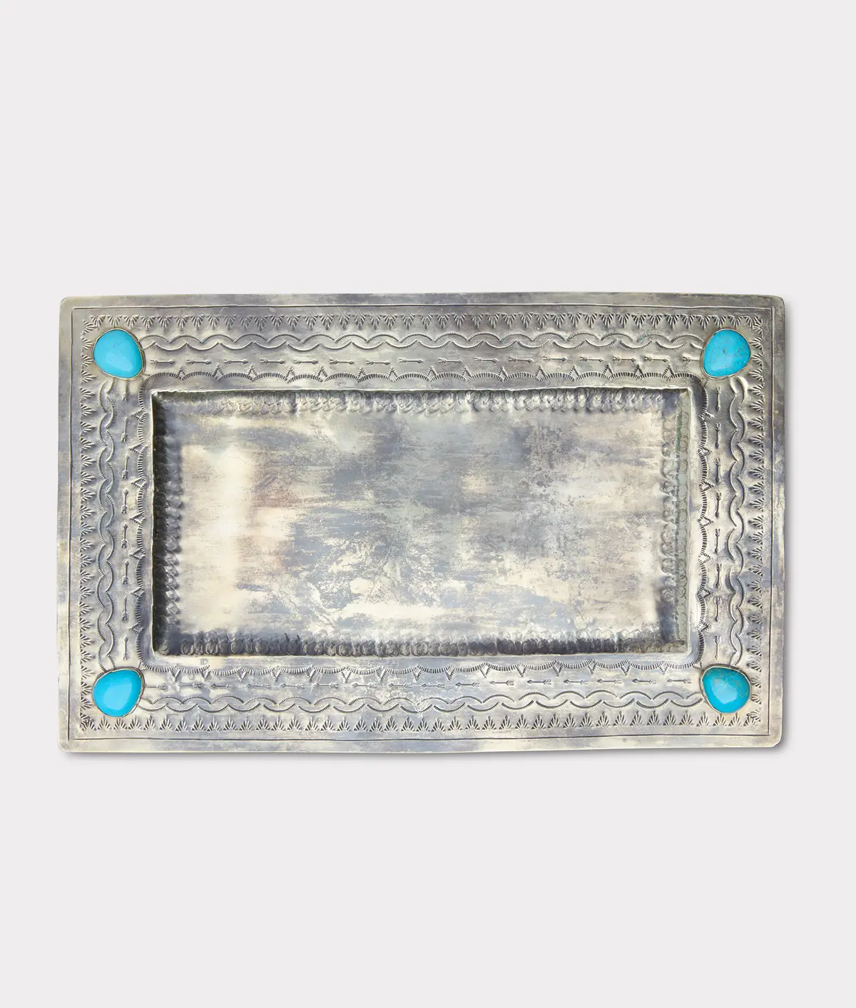 Large Southwestern Tray :: Silver 1