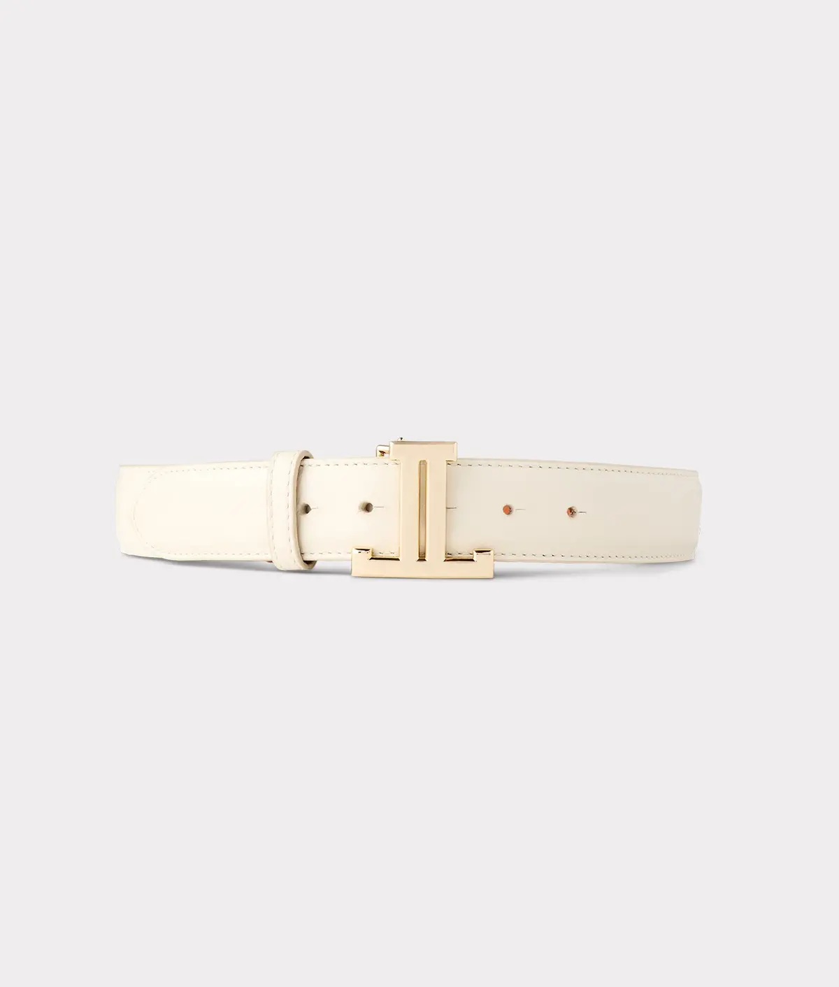 Women's Mirrored L Belt :: Glitz Cream 1